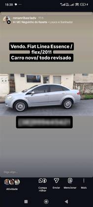 FIAT LINEA 1.8 ESSENCE 16V FLEX 4P AUTOMATIZADO FIAT LINEA 1.8 ESSENCE 16V FLEX 4P AUTOMATIZADO